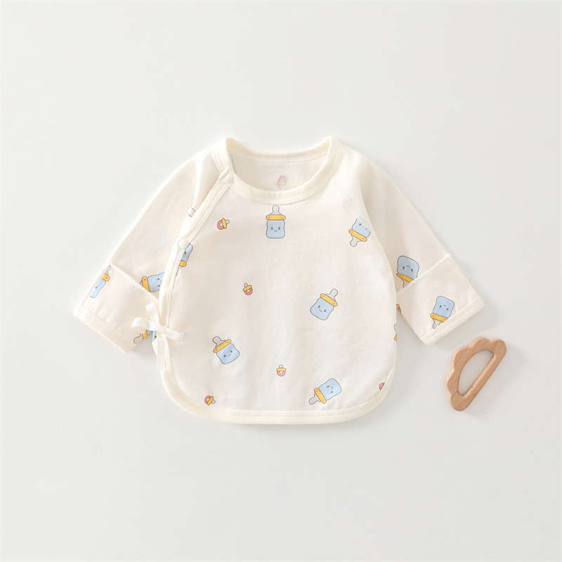 Zīdaiņu kokvilnas tops, universāls, 100% kokvilna, visu sezonu, apaļš kakls