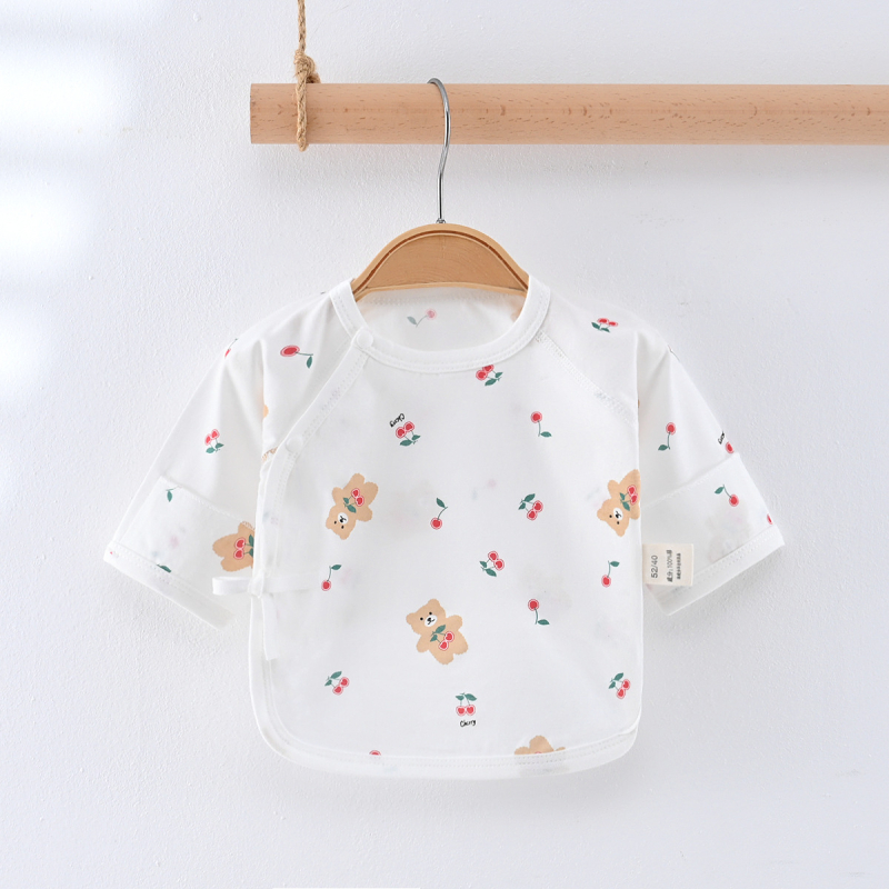 Zīdaiņu kokvilnas tops, universāls, 100% kokvilna, visu sezonu, apaļš kakls