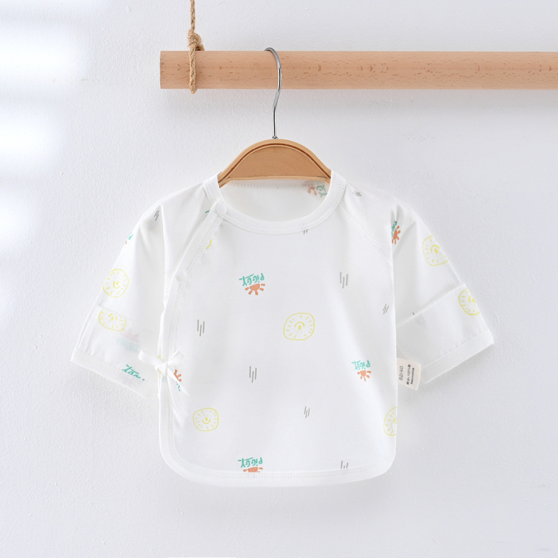 Zīdaiņu kokvilnas tops, universāls, 100% kokvilna, visu sezonu, apaļš kakls