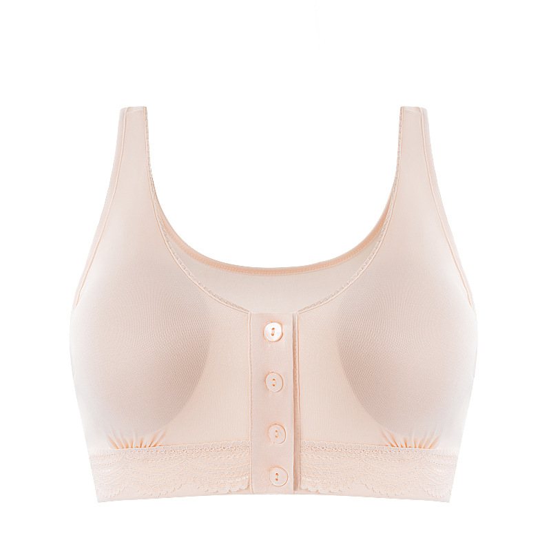 Mulberry selyem előre záródó szoptatós melltartó posztpartum, vékony formázott kosarakkal, merevítő nélküli