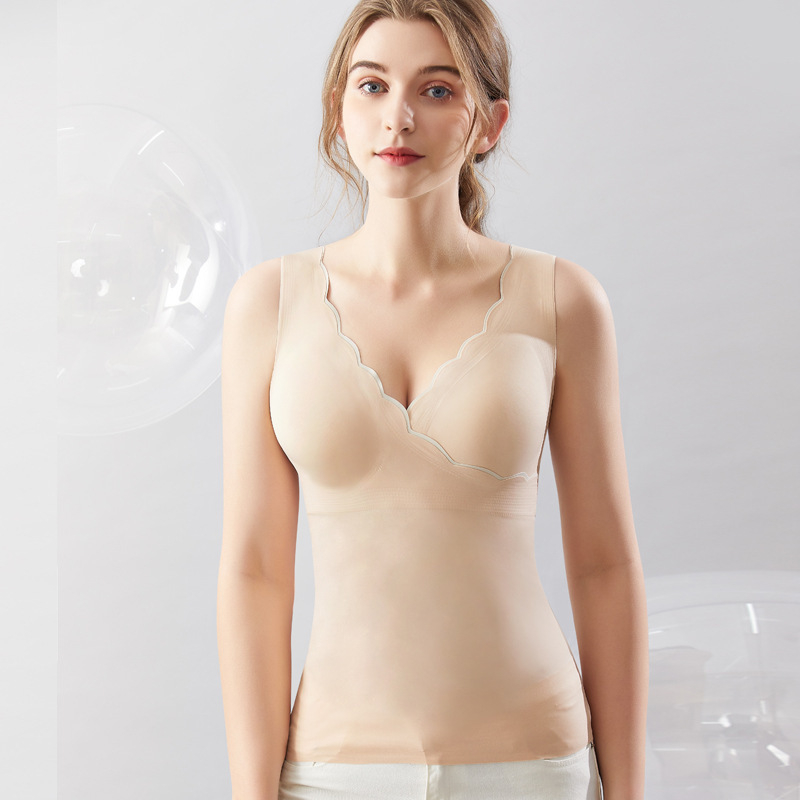 Τοπ θηλάσματος με V-λαιμό, χωρίς μανίκια, μεσαίου μήκους, ύφασμα νάιλον-σπαντέξ, εφαρμοστό, με άνοιγμα για θηλασμό