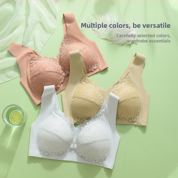 Σουτιέν θηλασμού με μπροστινό κούμπωμα, δαντελένια λεπτομέρεια, λεπτά μορφοποιημένα κύπελλα, χωρίς μεταλλική ράβδο, σταθερές διπλές τιράντες