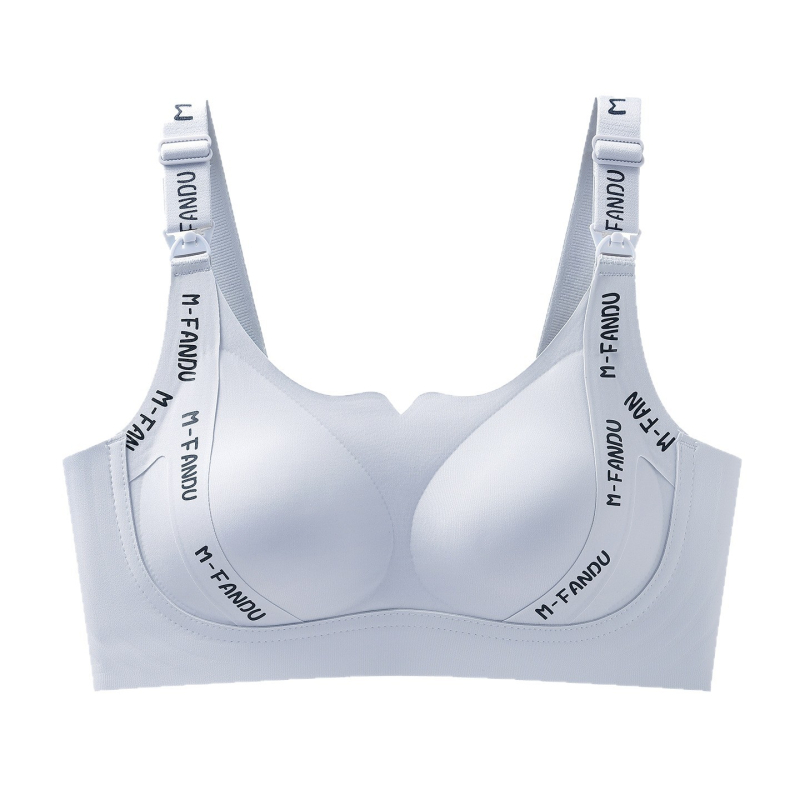 Szoptatós melltartó, anti-összecsúszás, formázott kosár, acél nélküli, fix pántok, terhességre