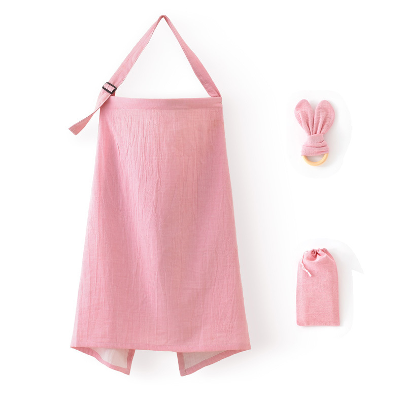 Pokrov za dojenje, prozračna pamuk bubble gauze tkanina, halter stil, casual stil, bez rukava, tanka tkanina 121-140 g/m2, više od 95% pamuka