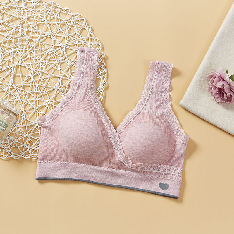 Anyasági melltartó szoptatáshoz, varrás nélküli, pamut, vékony formázott kosarak, hátul négy sor horoggal