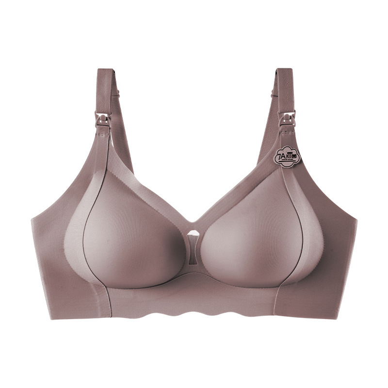 Kismamák számára szoptatós melltartó, antibakteriális 7A, formázott kosarak, acélgyűrű nélküli, rögzített dupla vállpántok, hátul négy sor patentzár, nylon anyag
