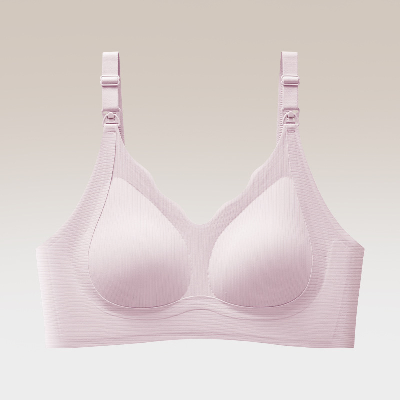 Bešivni grudnjak za dojenje, tijekom trudnoće i postporođajnog razdoblja, s podrškom koja podiže grudi