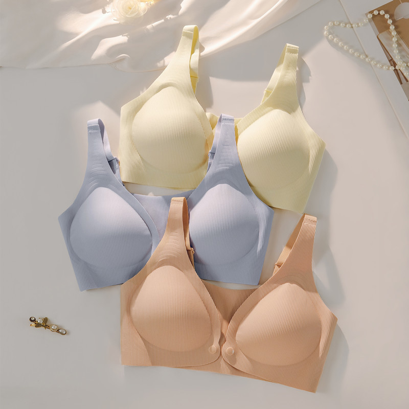 Xingwolai Σουτιέν Θηλασμού για Εγκυμοσύνη και Μετά τον Τοκετό – Κύριο ύφασμα νάιλον 70–80%, Λεπτές Διαμορφωμένες Κούπες, Σταθεροί Ιμάντες, Πίσω Κούμπωμα τεσσάρων σειρών