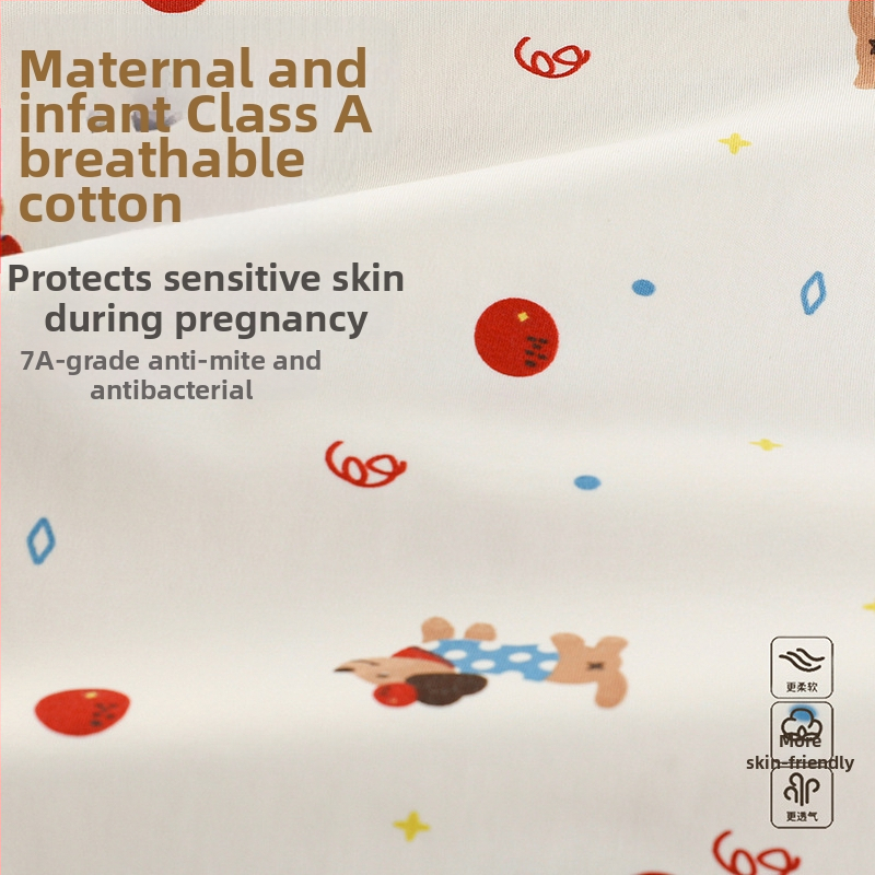 Tehotenské nočné šaty na dojčenie, 95–100% bavlna, dlhé rukávy, stredná hmotnosť 181–200 g/m², na jeseň-zimu, domáce oblečenie