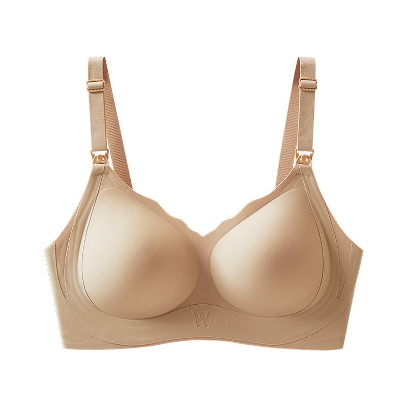 Rovo Sutien de alăptare cu Push-Up – cupe din nylon, închidere spate cu patru rânduri de cârlige, pentru alăptare