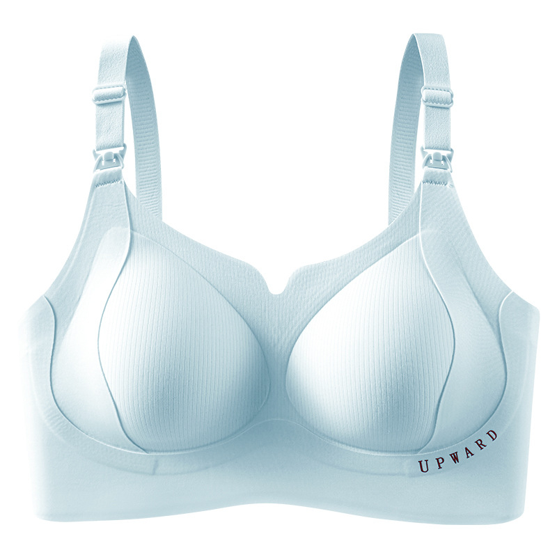 Sutien de alăptare pentru sarcină: antibacterian 10A, push-up, anti-cădere, dual-use după naștere | Material principal: nailon; Captuseala: nailon; Cupe: subțiri modelate; Bretele: fixate; Închidere: spate patru rânduri cârlig-oc