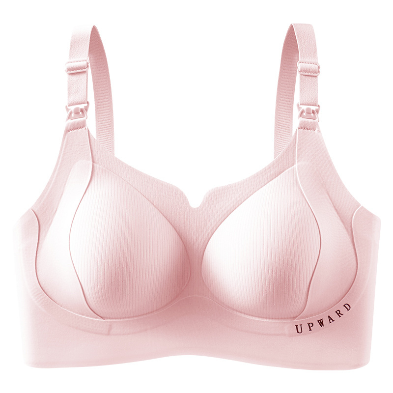 Sutien de alăptare pentru sarcină: antibacterian 10A, push-up, anti-cădere, dual-use după naștere | Material principal: nailon; Captuseala: nailon; Cupe: subțiri modelate; Bretele: fixate; Închidere: spate patru rânduri cârlig-oc