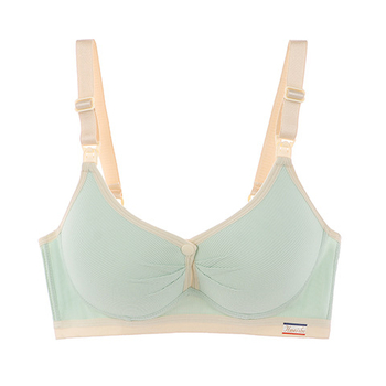 Sutien de alăptare fără sârmă, cu închidere frontală, respirabil, cupe modelate subțiri, cu închidere în spate cu patru rânduri de cârlige