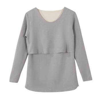 Set za njegu trudnica s dugim rukavima i otvorom za dojenje, De Velvet tkanina, poliester 80-90%, spandex <30%