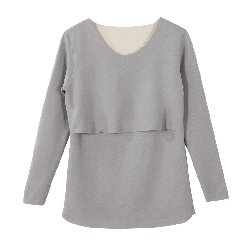 Set za njegu trudnica s dugim rukavima i otvorom za dojenje, De Velvet tkanina, poliester 80-90%, spandex <30%