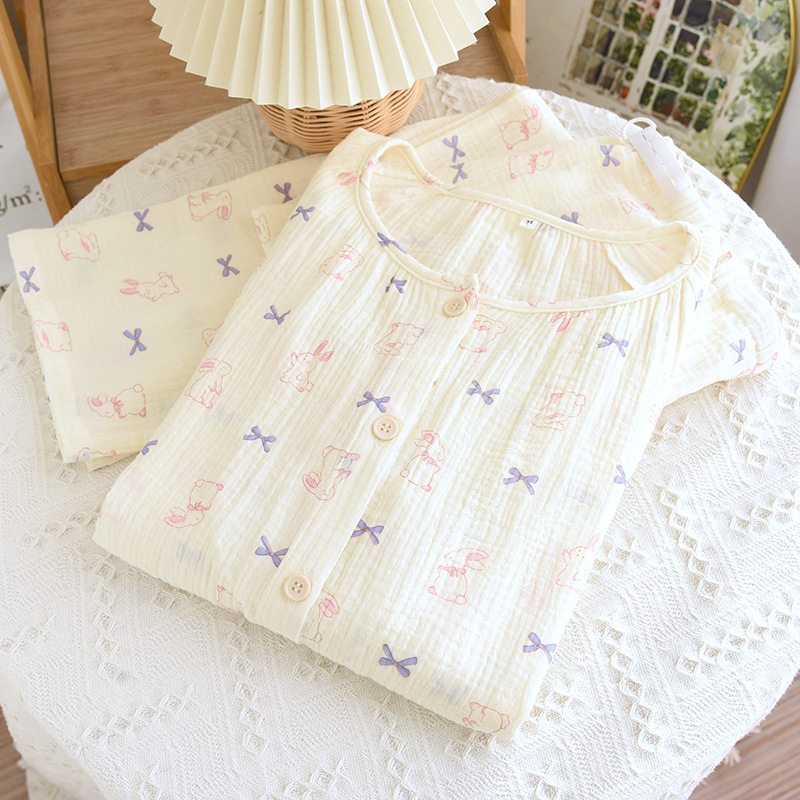 Set kućne odjeće za dojenje poslije poroda – crepe pamuk tkanina, minimalistički casual stil, dugi rukavi, hlače, za sve sezone