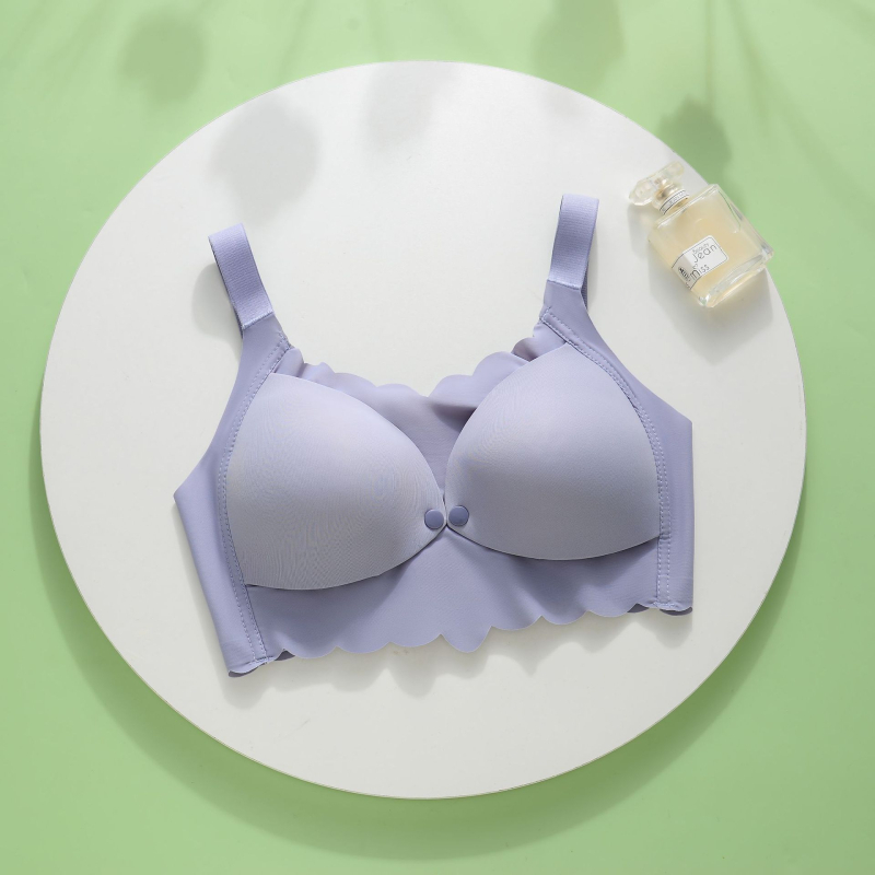 Sutien de alăptare pentru mame, cupe subțiri, închidere frontală, fără sârmă, pentru toate etapele sarcinii și alăptării — material nylon, căptușeală 100% poliester, bretele fixe, spate cu patru rânduri de cârlige