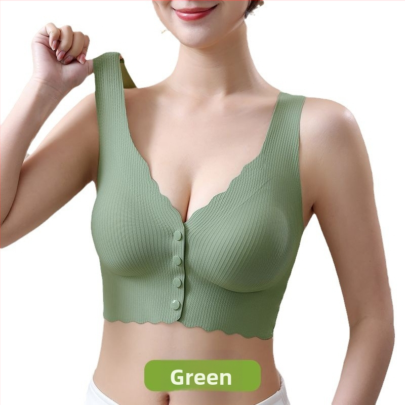 Tehotenská a dojčiaca podprsenka s predným zapínaním, určená pre tehotenstvo a popôrodné obdobie, s tenkými tvarovanými košíčkami, bez kovových rámov, nylonová tkanina s podšívkou zo spandexu (80–90%), vhodná pre všetky štádia.