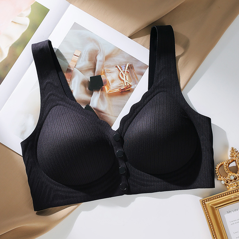 Žindymo liemenėlė su priekiniu užsegimu, 3/4 puodelio, vidutinio dydžio puodeliai, fiksuoti dvigubi dirželiai, surinkimas ir pakėlimas