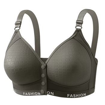 Liemenėlė su priekinio užsegimo, be vielos, 3/4 puodelio, ploni formuojantys puodeliai, nailonas audinys