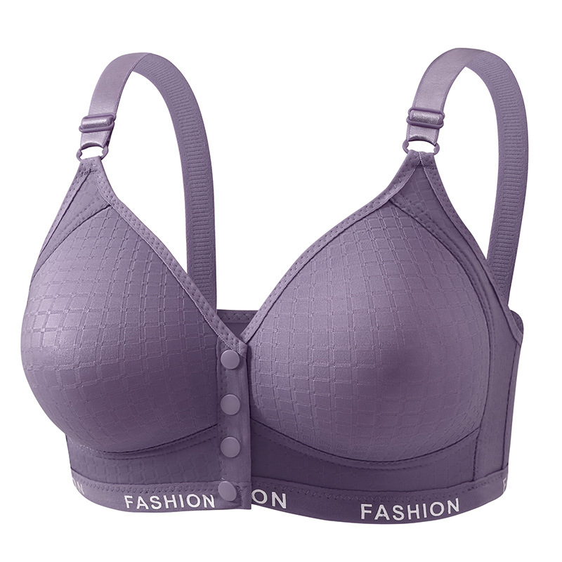 Liemenėlė su priekinio užsegimo, be vielos, 3/4 puodelio, ploni formuojantys puodeliai, nailonas audinys