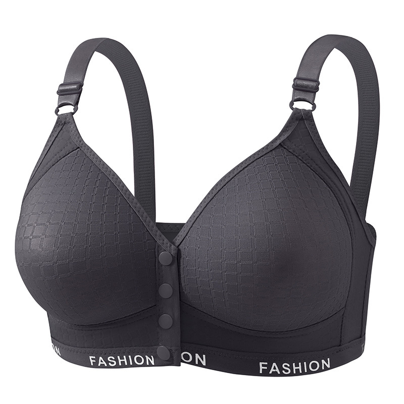 Liemenėlė su priekinio užsegimo, be vielos, 3/4 puodelio, ploni formuojantys puodeliai, nailonas audinys