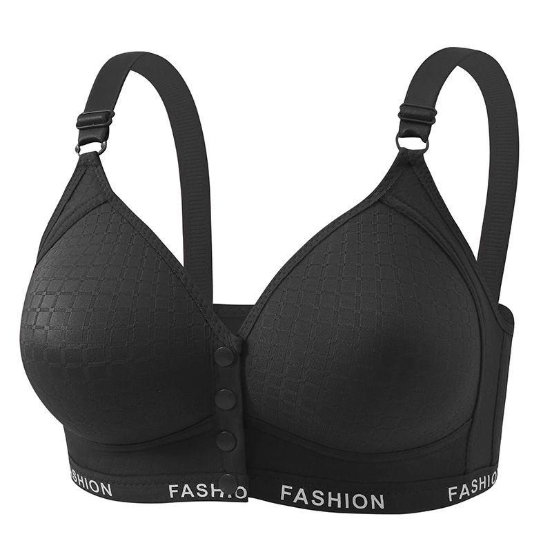 Liemenėlė su priekinio užsegimo, be vielos, 3/4 puodelio, ploni formuojantys puodeliai, nailonas audinys