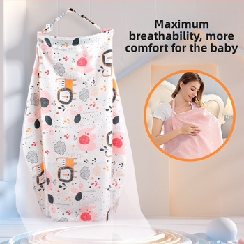 Pamukovno pokrivalo za dojenje, sling stil, bez rukava