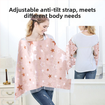 Pamukovno pokrivalo za dojenje, sling stil, bez rukava