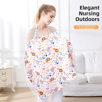 Pamukovno pokrivalo za dojenje, sling stil, bez rukava