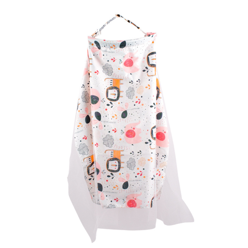 Pamukovno pokrivalo za dojenje, sling stil, bez rukava