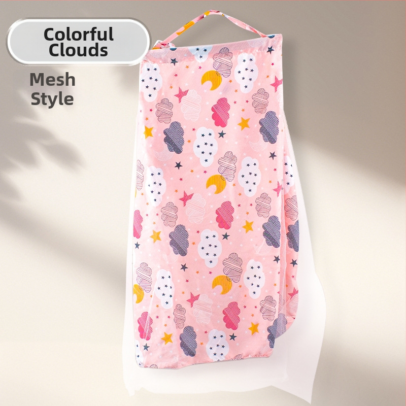 Pamukovno pokrivalo za dojenje, sling stil, bez rukava