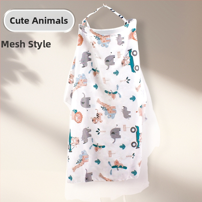 Pamukovno pokrivalo za dojenje, sling stil, bez rukava