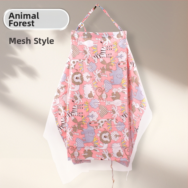 Pamukovno pokrivalo za dojenje, sling stil, bez rukava