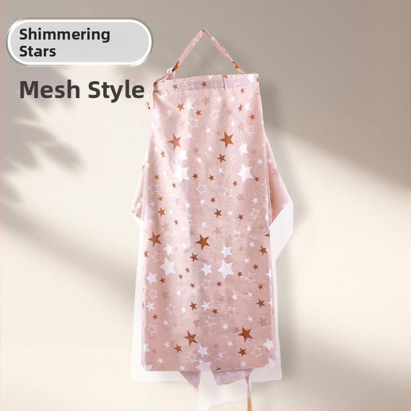 Pamukovno pokrivalo za dojenje, sling stil, bez rukava