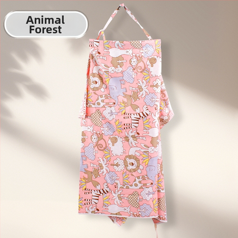 Pamukovno pokrivalo za dojenje, sling stil, bez rukava