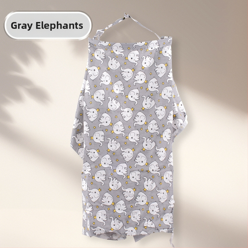 Pamukovno pokrivalo za dojenje, sling stil, bez rukava