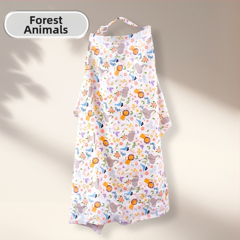 Pamukovno pokrivalo za dojenje, sling stil, bez rukava