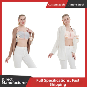 Donje rublje za dojenje s pumpom, pamuk, odvojive dvostruke naramenice, šalice srednjeg oblika, kompatibilno s električnim pumpama