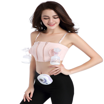 Donje rublje za dojenje s pumpom, pamuk, odvojive dvostruke naramenice, šalice srednjeg oblika, kompatibilno s električnim pumpama