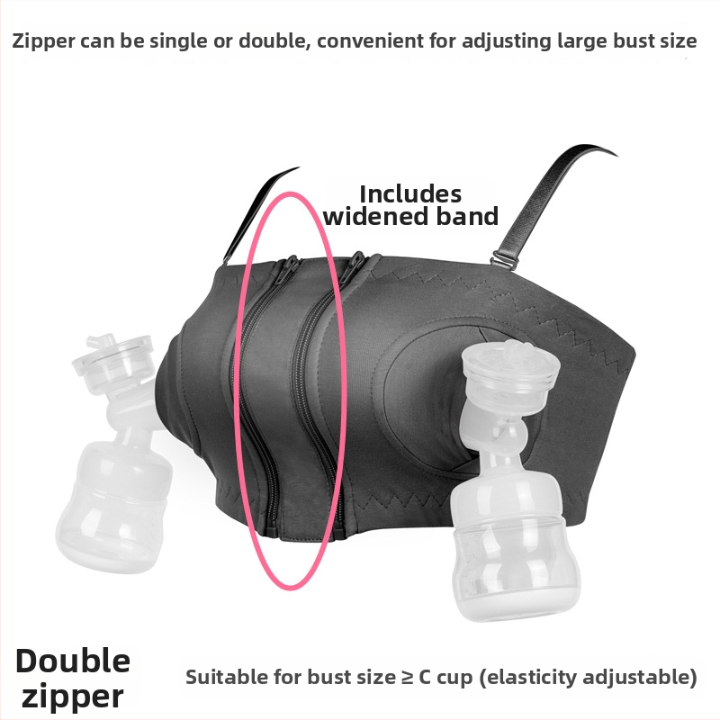 Donje rublje za dojenje s pumpom, pamuk, odvojive dvostruke naramenice, šalice srednjeg oblika, kompatibilno s električnim pumpama