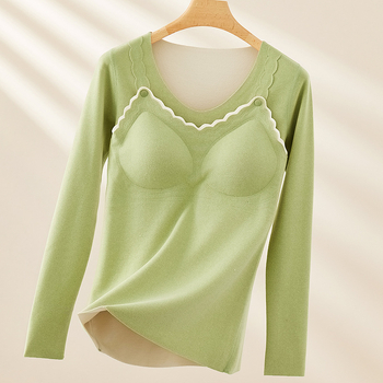 Szoptatós női top Derong anyagból, szoptatási nyílással, 90–95% poliészter, hosszú ujjú