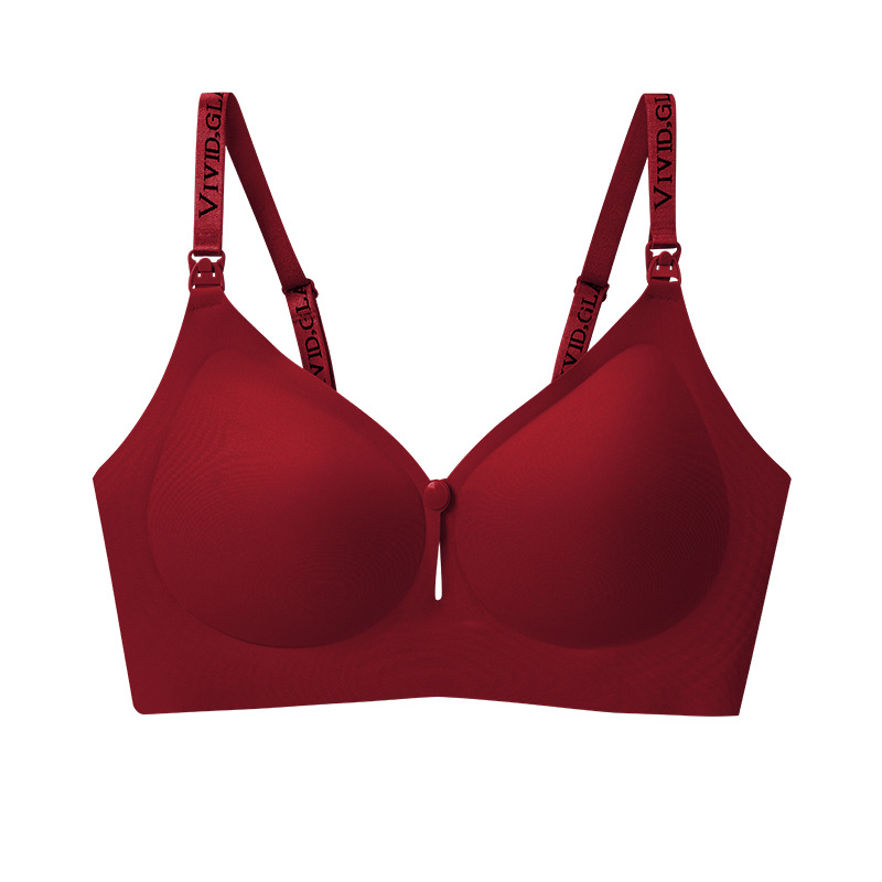 Sutien de alăptare cu bretele detașabile duble, cupe subțiri modelate, nylon material și căptușeală nylon, patru rânduri de închizături la spate