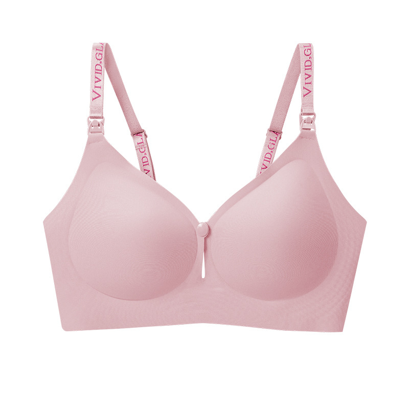 Sutien de alăptare cu bretele detașabile duble, cupe subțiri modelate, nylon material și căptușeală nylon, patru rânduri de închizături la spate