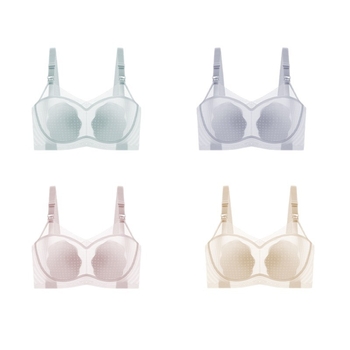 Sutien za dojenje Cat. A Peach Blossom Cup, lagana ljetna verzija, najlon materijal, ultra-tanke oblikovane košarice, stražnje četiri reda kopči, čvrsti dvostruki naramenici, pogodan za sve faze trudnoće i dojenja