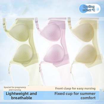 Σουτιέν Θηλάσμου Ultra-λεπτό, Διαπνέον, Με Λεπτές Διαμορφωμένες Κούπες, Πίσω Κλείσιμο με Τρεις Σειρές Αγκίστρων, Με Διπλές Σταθερές Ταινίες, Για Εγκυμοσύνη και Θηλασμό
