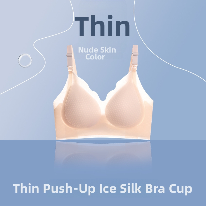 Σουτιέν Θηλάσμου Ultra-λεπτό, Διαπνέον, Με Λεπτές Διαμορφωμένες Κούπες, Πίσω Κλείσιμο με Τρεις Σειρές Αγκίστρων, Με Διπλές Σταθερές Ταινίες, Για Εγκυμοσύνη και Θηλασμό
