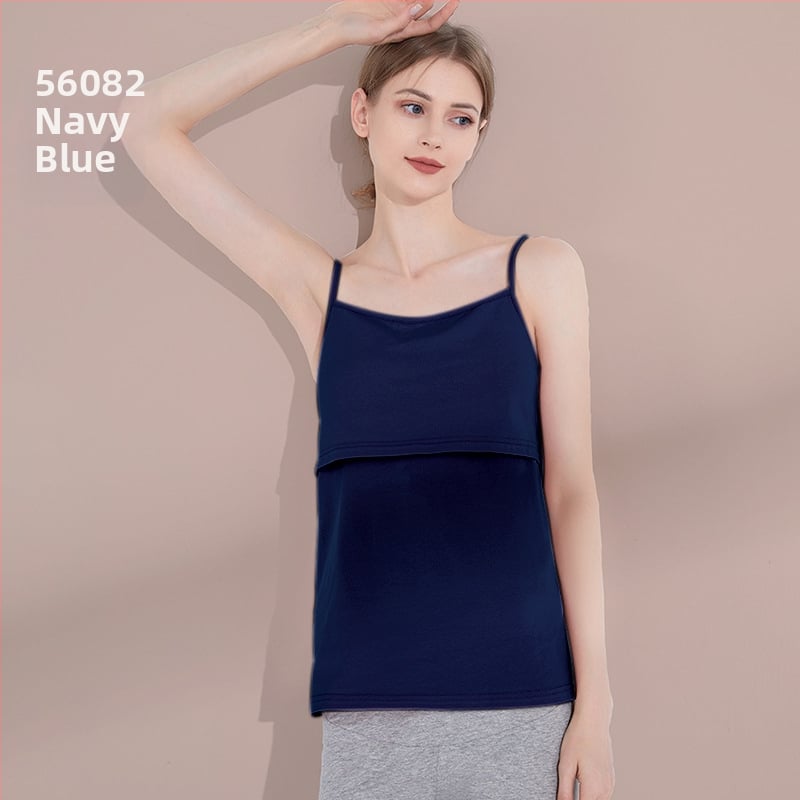 Kismama ujj nélküli sling felső, 95% pamut, Spandex, kerek nyakú, tavasz 2024