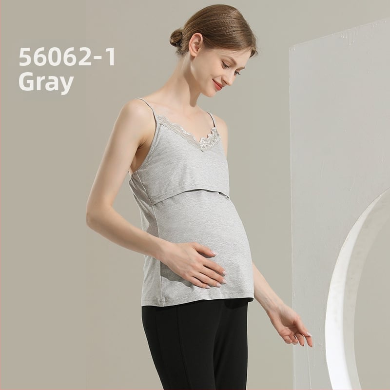 Kismama ujj nélküli sling felső, 95% pamut, Spandex, kerek nyakú, tavasz 2024