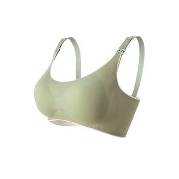 Sutien de alăptare fără sârmă, cu închidere frontală, material foarte elastic, cupe căptușite